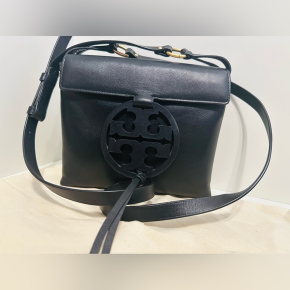 Tory Burch: Miller Crossbody, Black Leather - Picture 1 of 10